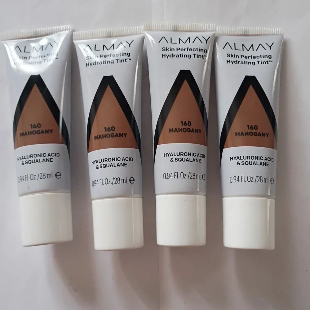Lot of 7 Almay Skin Perfecting Hydrating Tint Liquid Foundation Mocha Mahogany‎